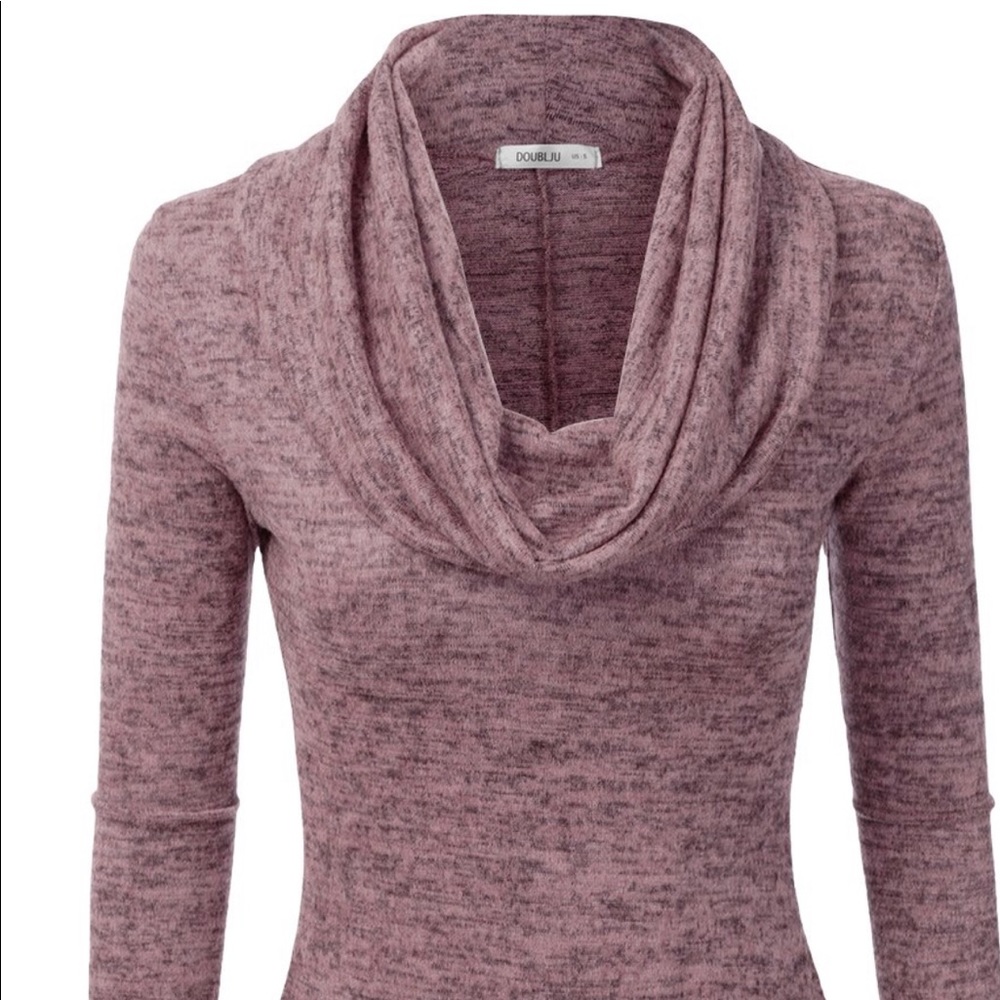 DOUBLJU Sweater Dress